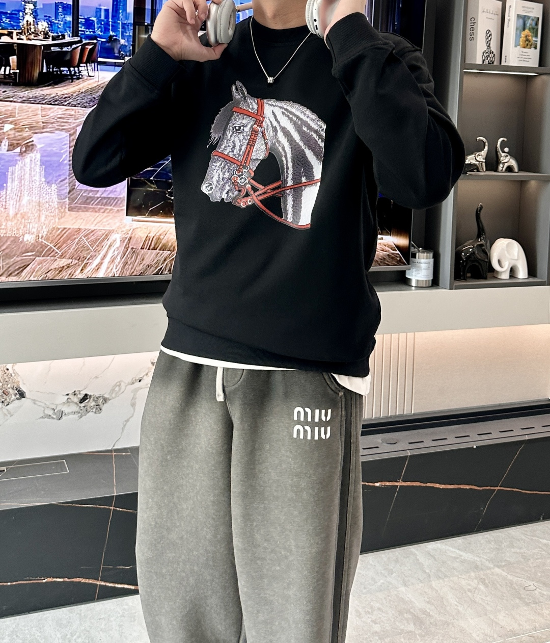 爱🐎仕/2025秋冬新品 定制顶级卫衣棉，面料特别有质感，冬季必备单品，保暖性好。男女通穿，细节到位，版