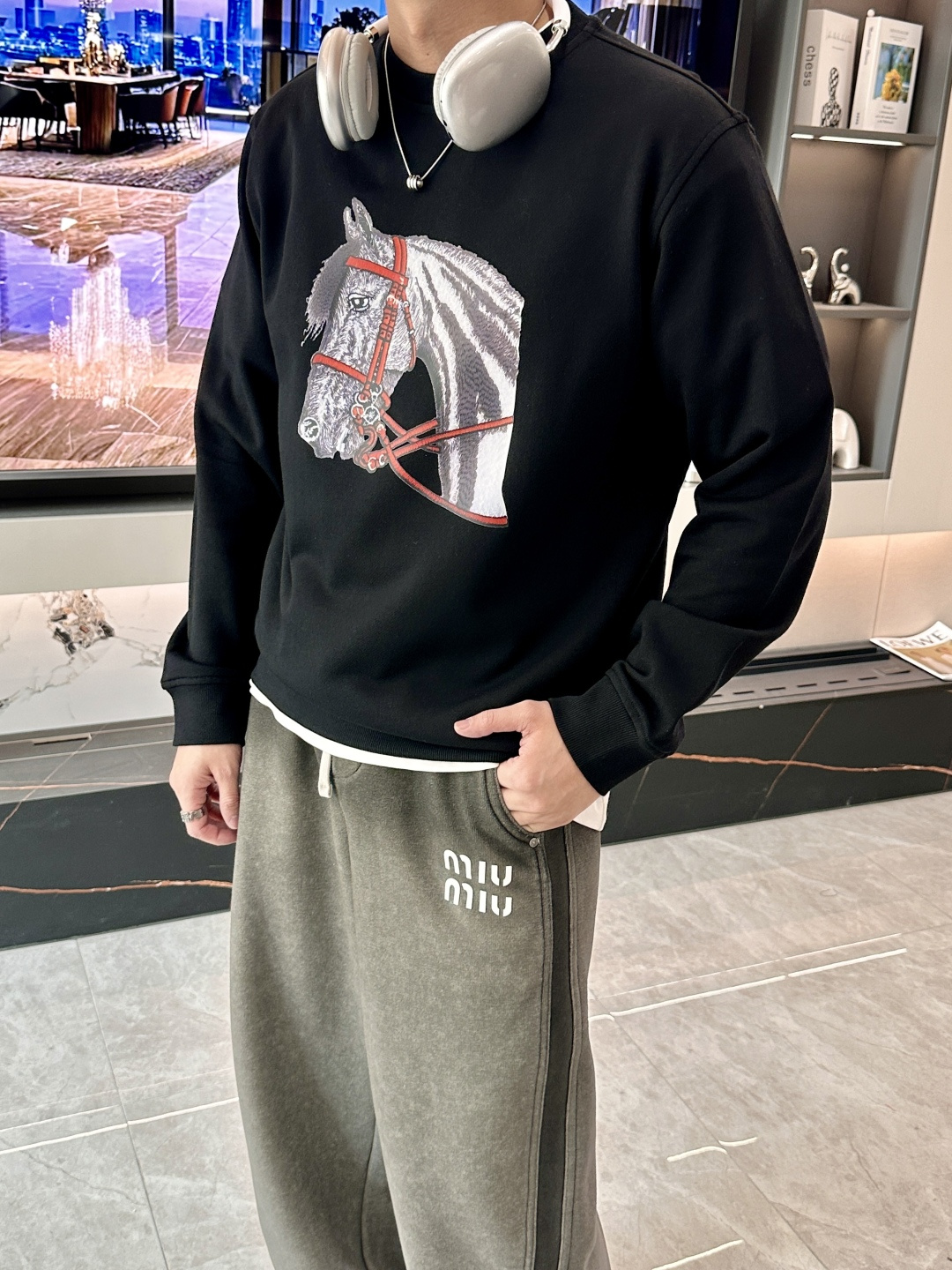 爱🐎仕/2025秋冬新品 定制顶级卫衣棉，面料特别有质感，冬季必备单品，保暖性好。男女通穿，细节到位，版