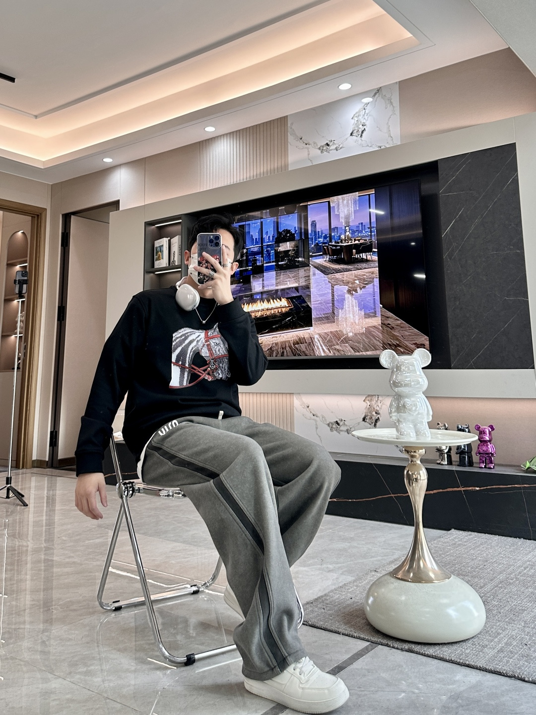 爱🐎仕/2025秋冬新品 定制顶级卫衣棉，面料特别有质感，冬季必备单品，保暖性好。男女通穿，细节到位，版