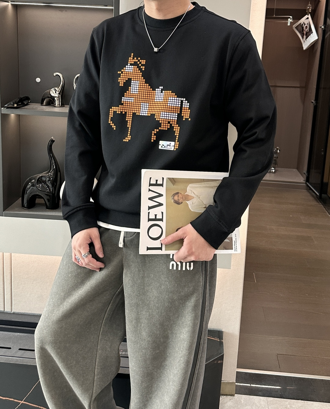 爱🐎仕/2025秋冬新品 定制顶级卫衣棉，面料特别有质感，冬季必备单品，保暖性好。男女通穿，细节到位，版