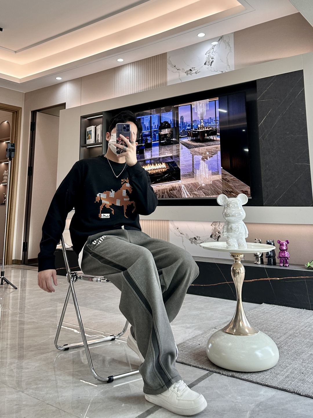 爱🐎仕/2025秋冬新品 定制顶级卫衣棉，面料特别有质感，冬季必备单品，保暖性好。男女通穿，细节到位，版