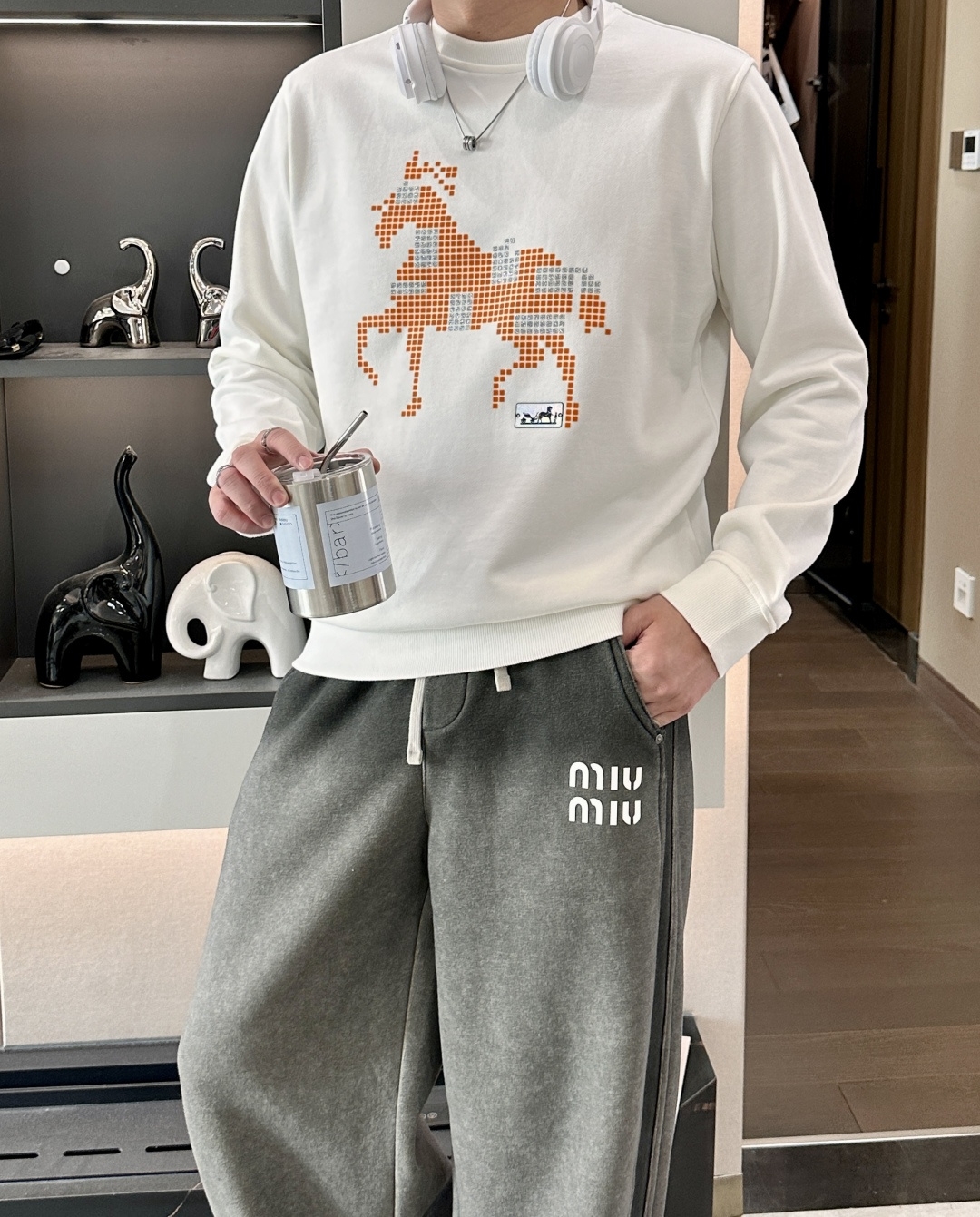 爱🐎仕/2025秋冬新品 定制顶级卫衣棉，面料特别有质感，冬季必备单品，保暖性好。男女通穿，细节到位，版