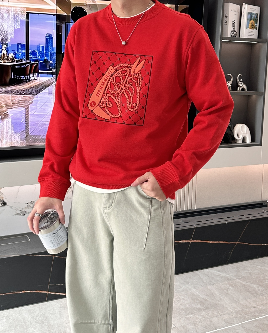 爱🐎仕/2025秋冬新品 定制顶级卫衣棉，面料特别有质感，冬季必备单品，保暖性好。男女通穿，细节到位，版