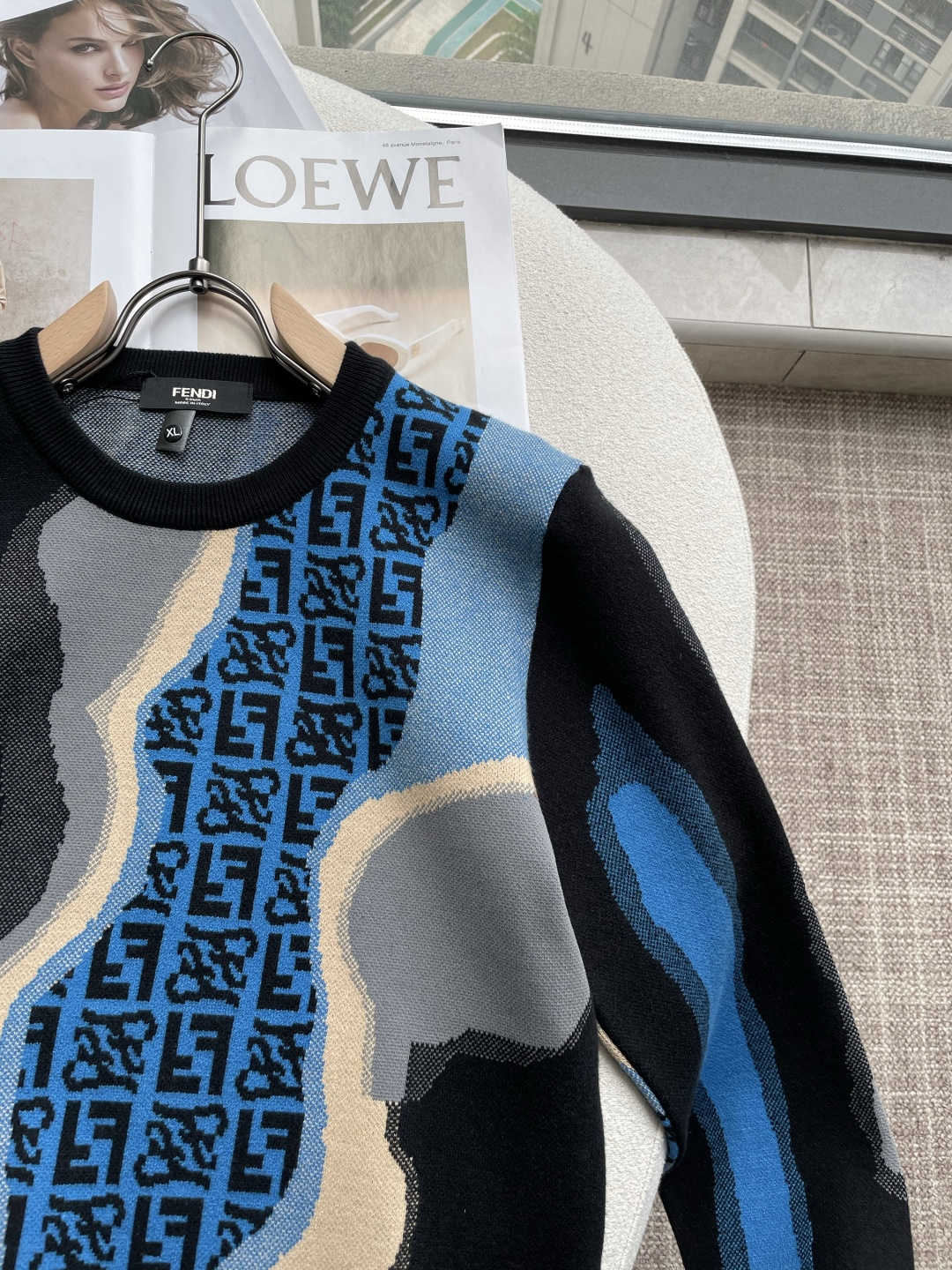 FD 重磅推荐！2025aw秋冬新款 专柜同步 时尚经典基础款针织衫 秋冬必备款 采用针织衫加厚毛衣，精