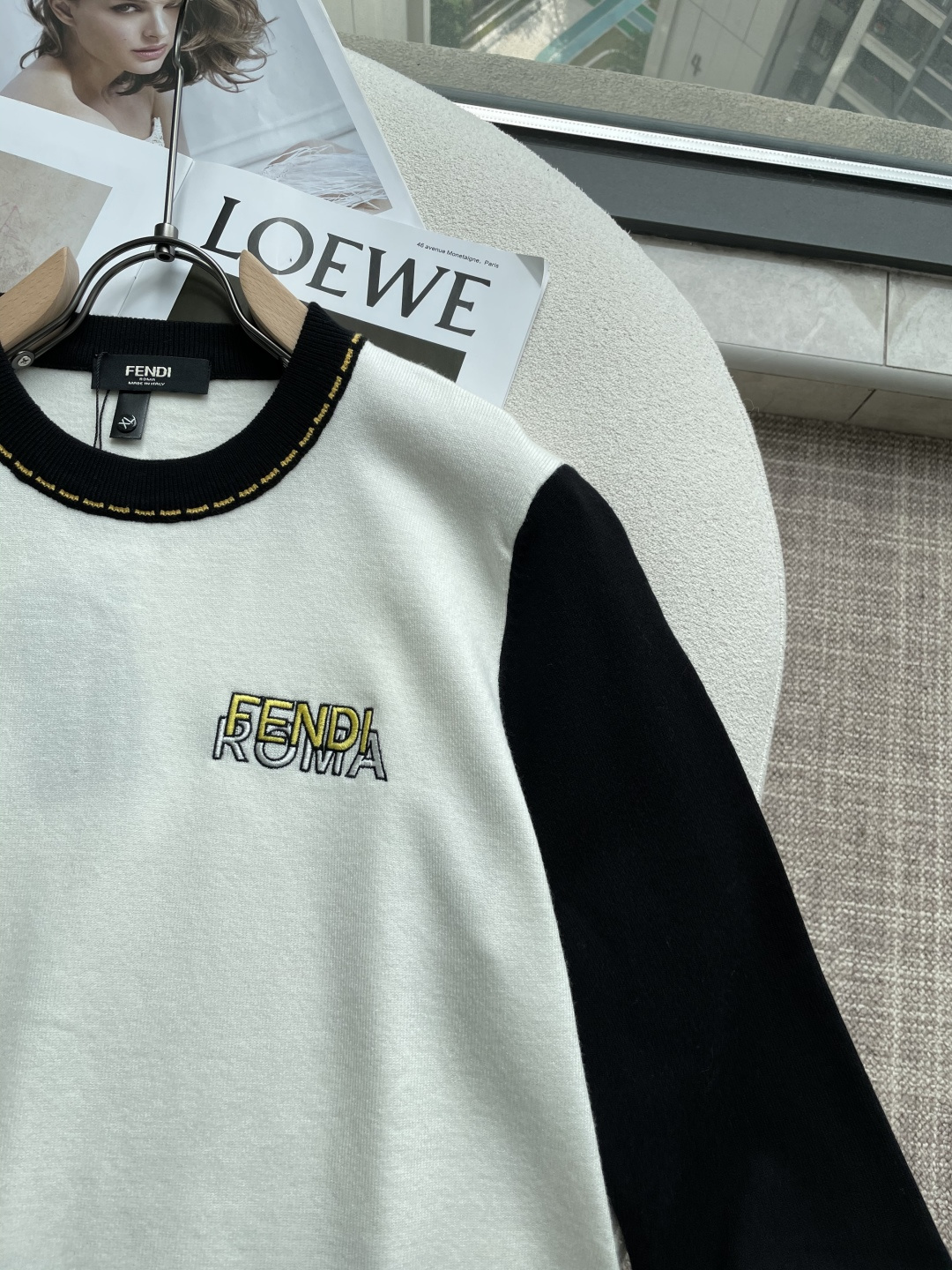 FD 重磅推荐！2025aw秋冬新款 专柜同步 时尚经典基础款针织衫 秋冬必备款 采用针织衫加厚毛衣，精