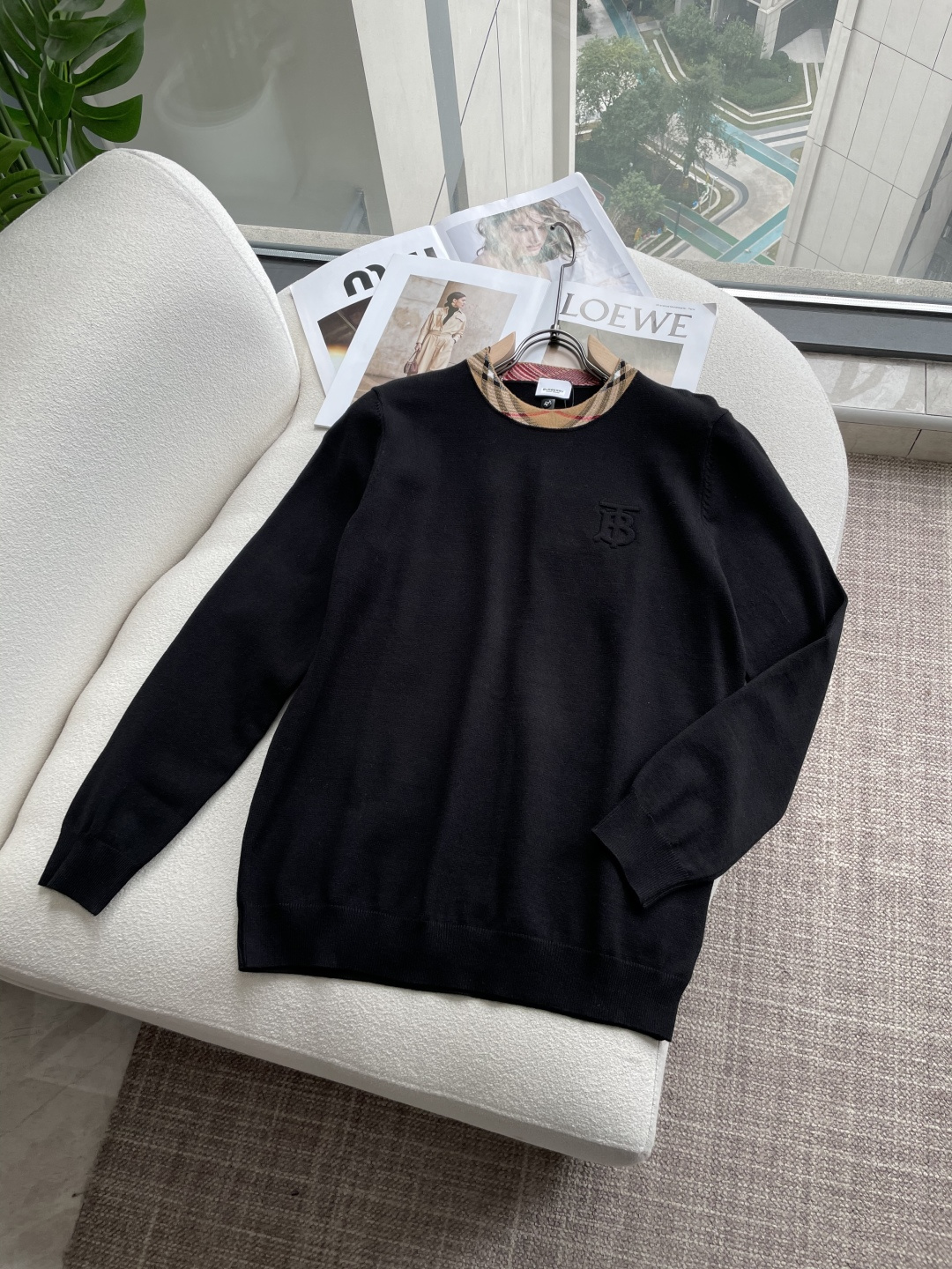 BUR 重磅推荐！2025aw秋冬新款 专柜同步 时尚经典基础款针织衫 秋冬必备款 采用针织衫加厚毛衣，