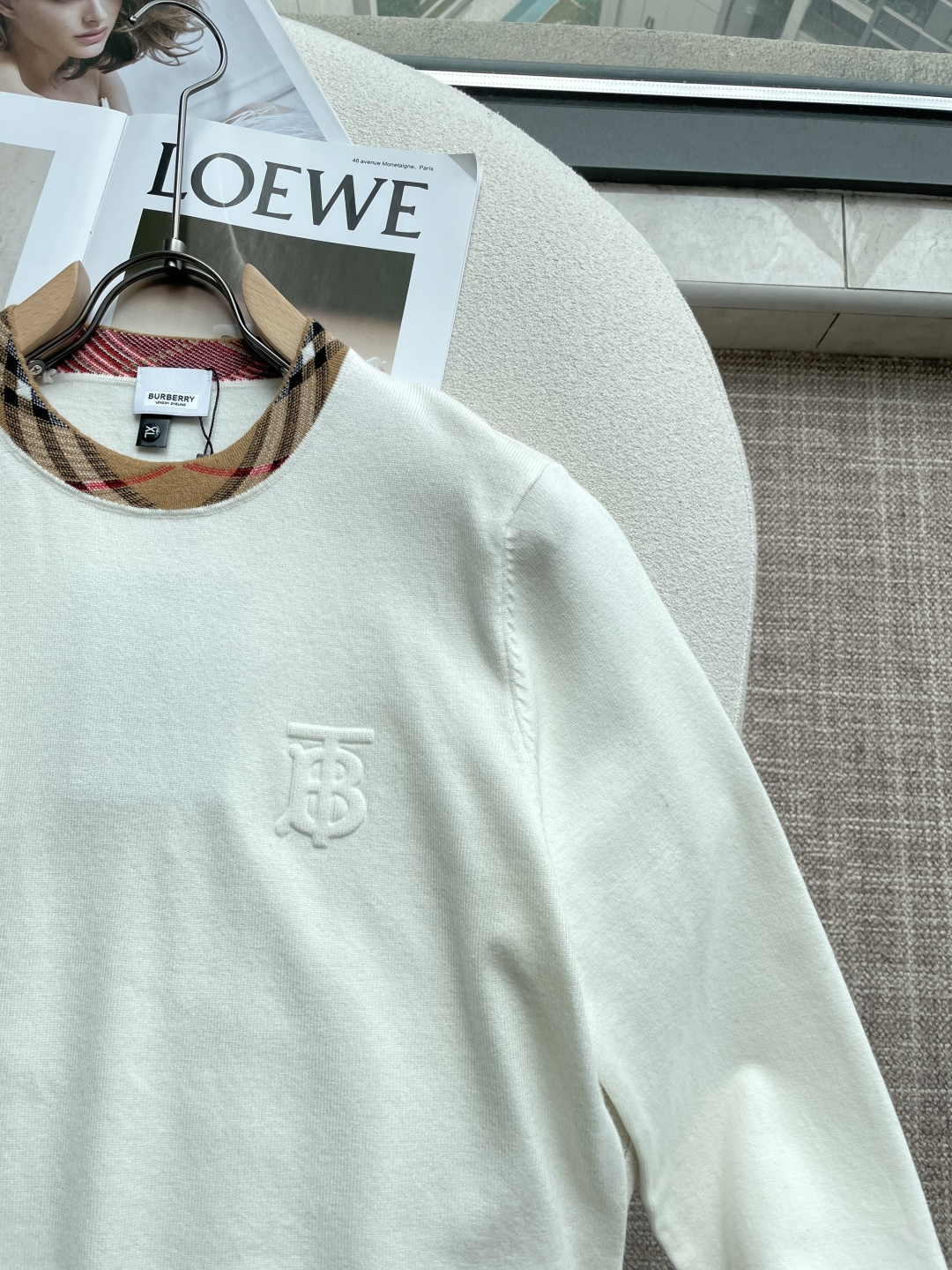 BUR 重磅推荐！2025aw秋冬新款 专柜同步 时尚经典基础款针织衫 秋冬必备款 采用针织衫加厚毛衣，