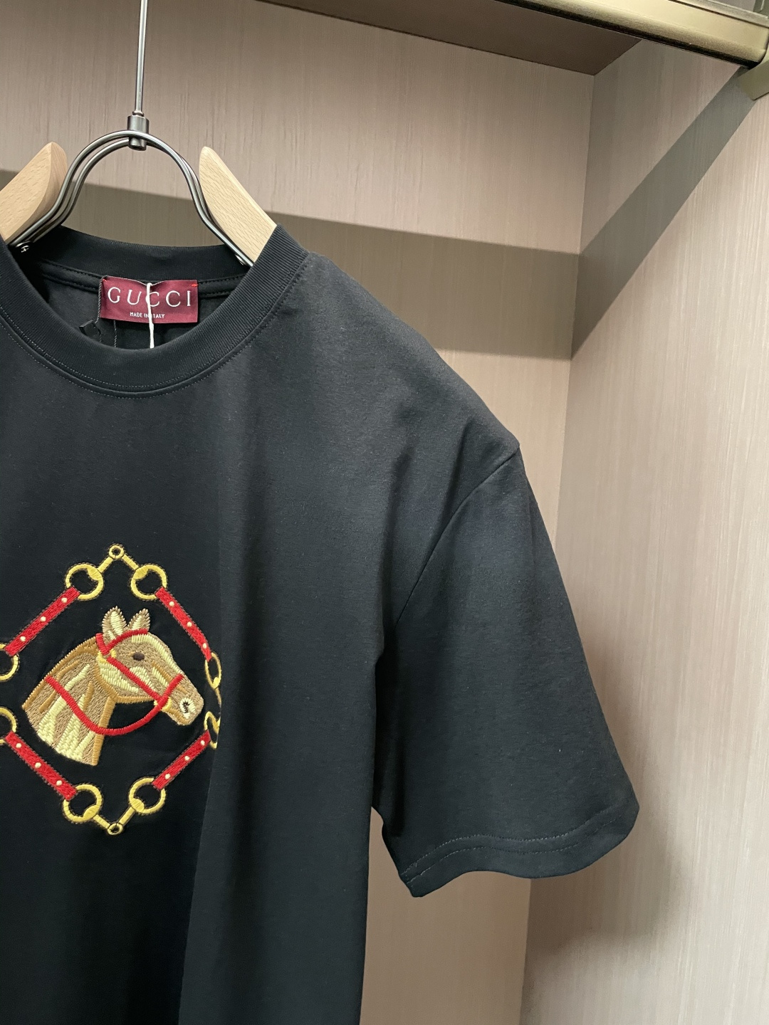 Gucc 2026春夏新品 专柜同步上新！原版复刻，全品相 重工刺绣尺码S-XL