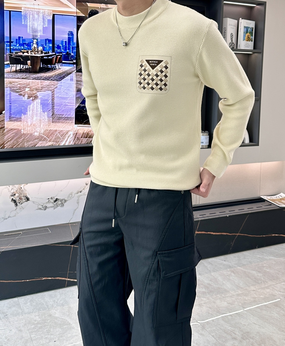 BV 重磅推荐！2025aw秋冬新款 专柜同步 时尚经典基础款针织衫 秋冬必备款 采用针织衫加厚毛衣，精