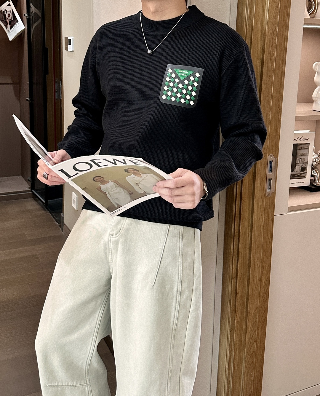 BV 重磅推荐！2025aw秋冬新款 专柜同步 时尚经典基础款针织衫 秋冬必备款 采用针织衫加厚毛衣，精