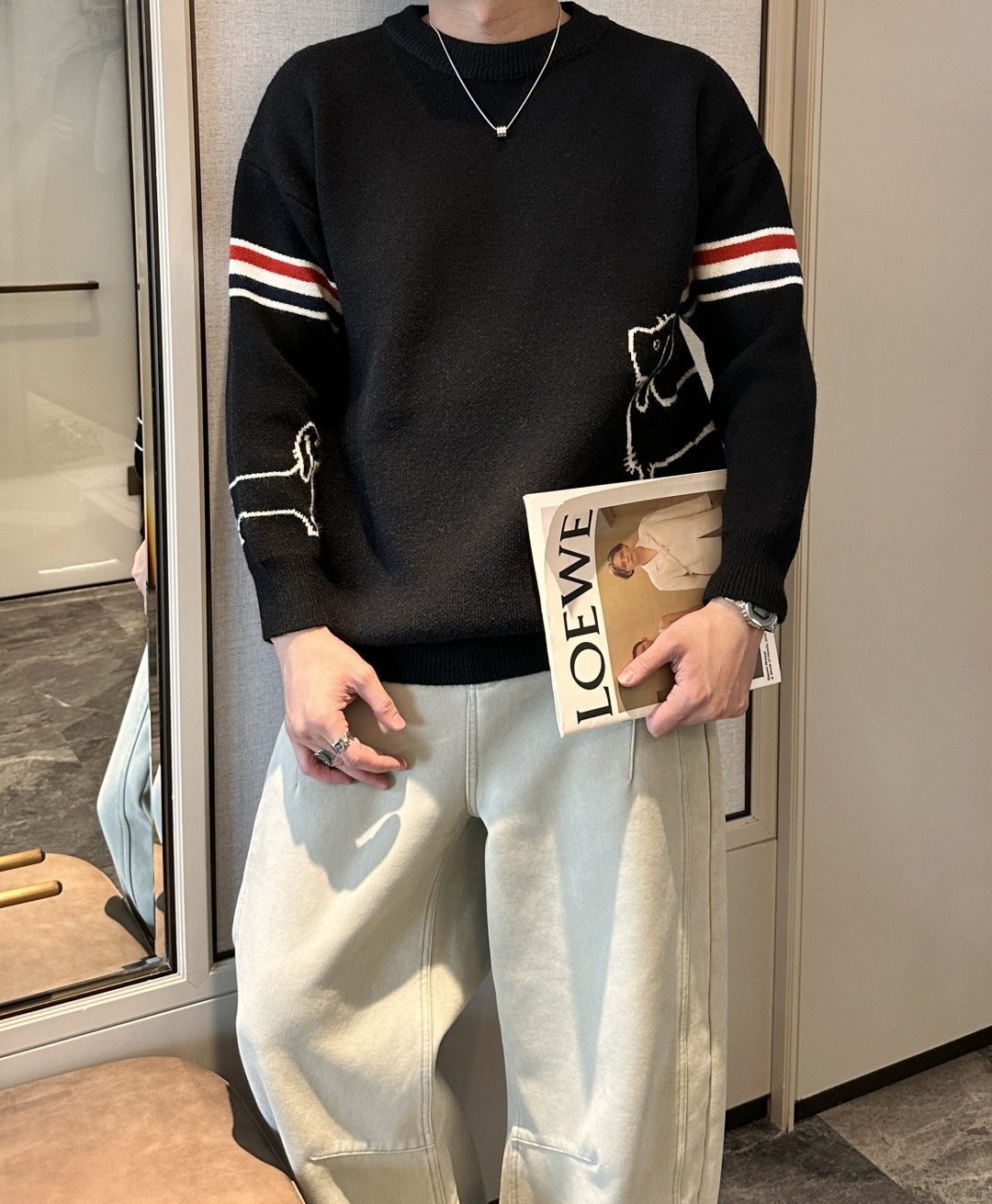 支持年后 TB 重磅推荐！2025aw秋冬新款 专柜同步 时尚经典基础款针织衫 秋冬必备款 采用针织衫加