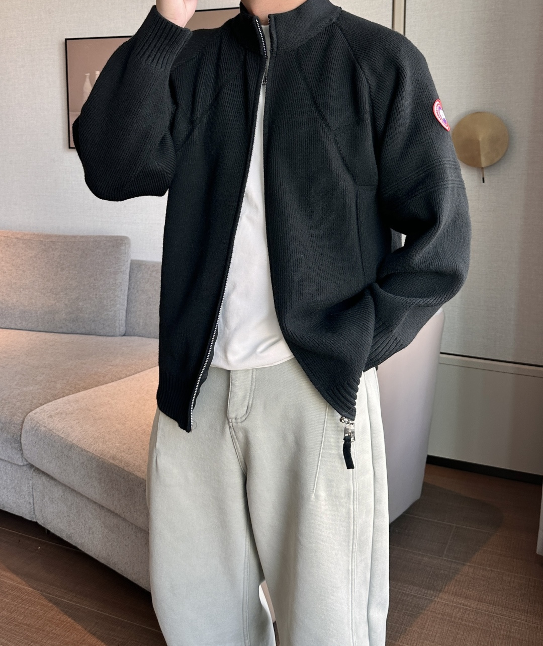 支持年后 加拿大🇨🇦鹅 新款开衫针织毛衣！经典永不过时！外观简洁干净，秋日可以单穿，深冬最为内搭！定制进