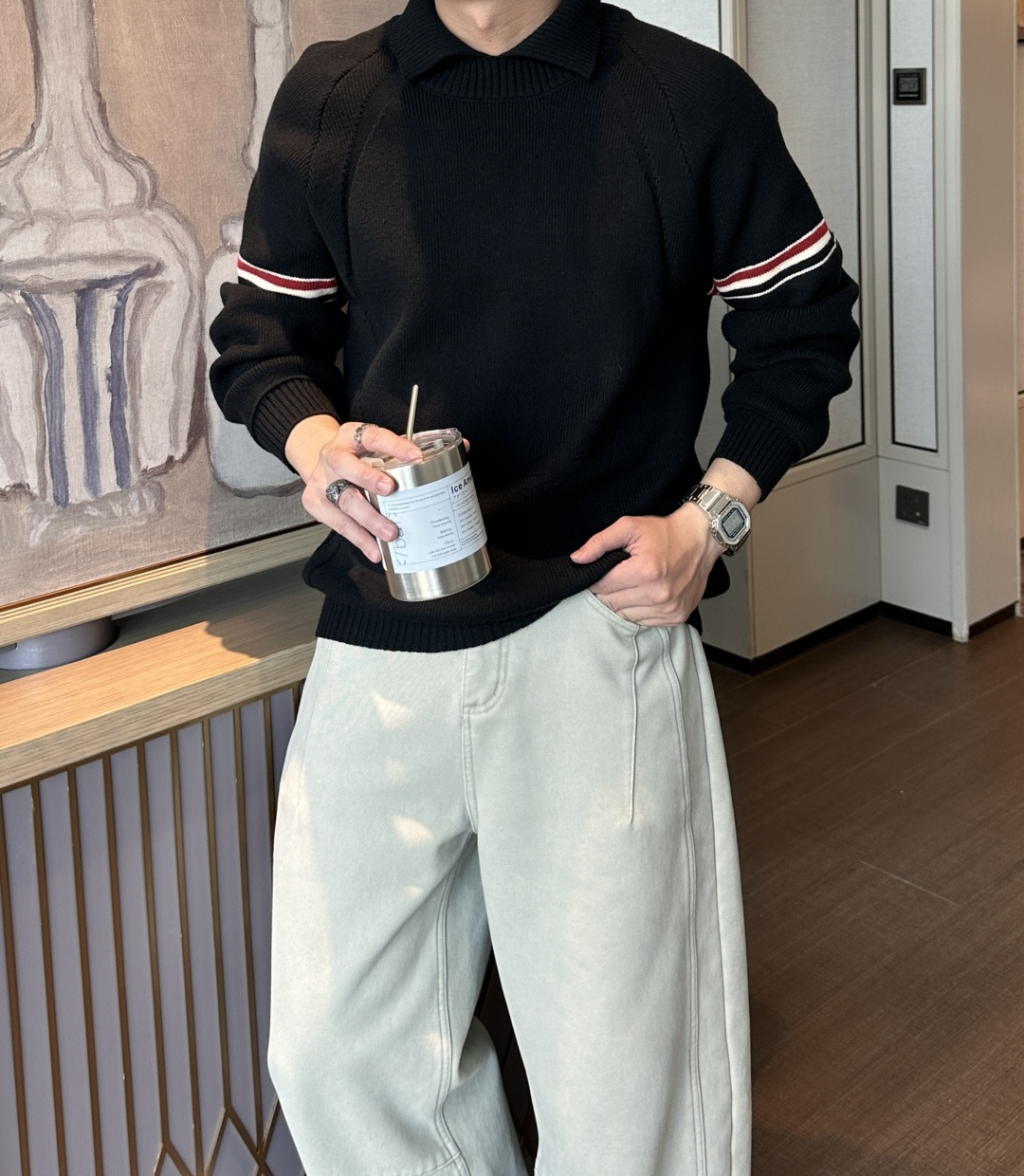 支持年后 TB 2025秋冬，渠道的精品狠货！！！今年最好看的休闲羊毛衣闭眼入！甄选新西兰进口羊毛混纺面