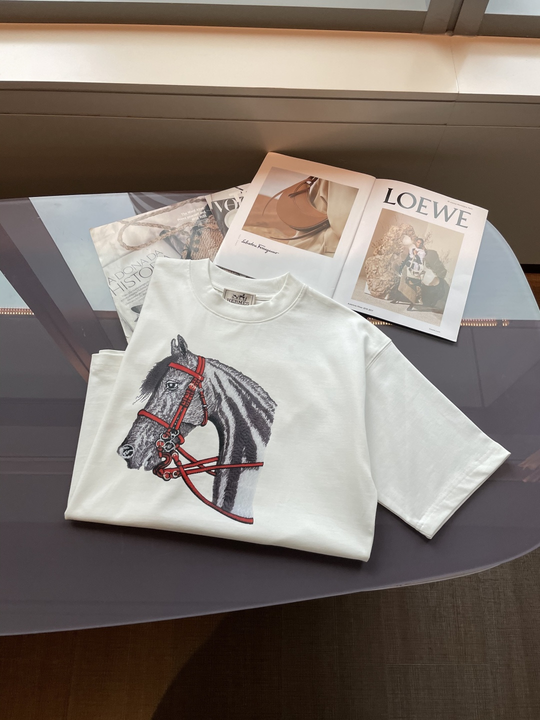. 爱🐎仕2026春夏款/官网同步面料采用重磅纯棉精梳棉面料，OS宽松版型，上身版型超正！日常百搭，衣橱