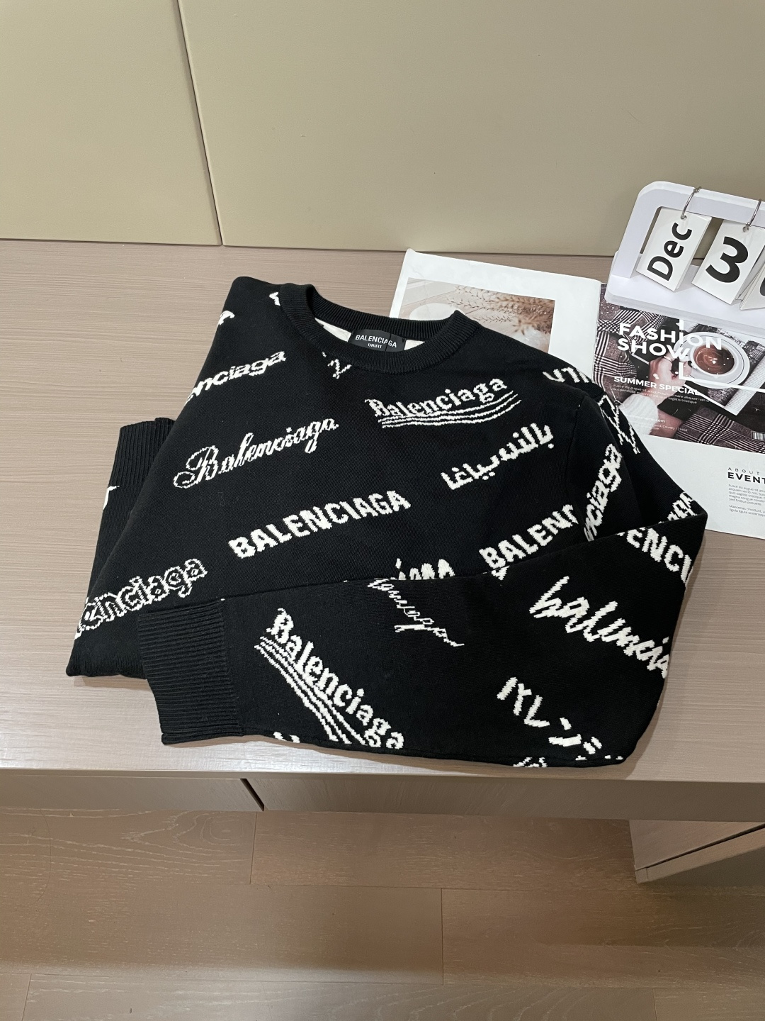 巴黎世家 2025秋冬 高奢圆领毛衣👫原厂代工 ，客供进口羊绒面料,细节辅料跟足原版，高端人士必备！尺码