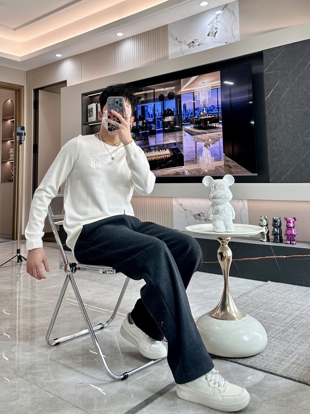 BUR 重磅推荐！2025aw秋冬新款 专柜同步 时尚经典基础款针织衫 秋冬必备款 采用针织衫加厚毛衣，