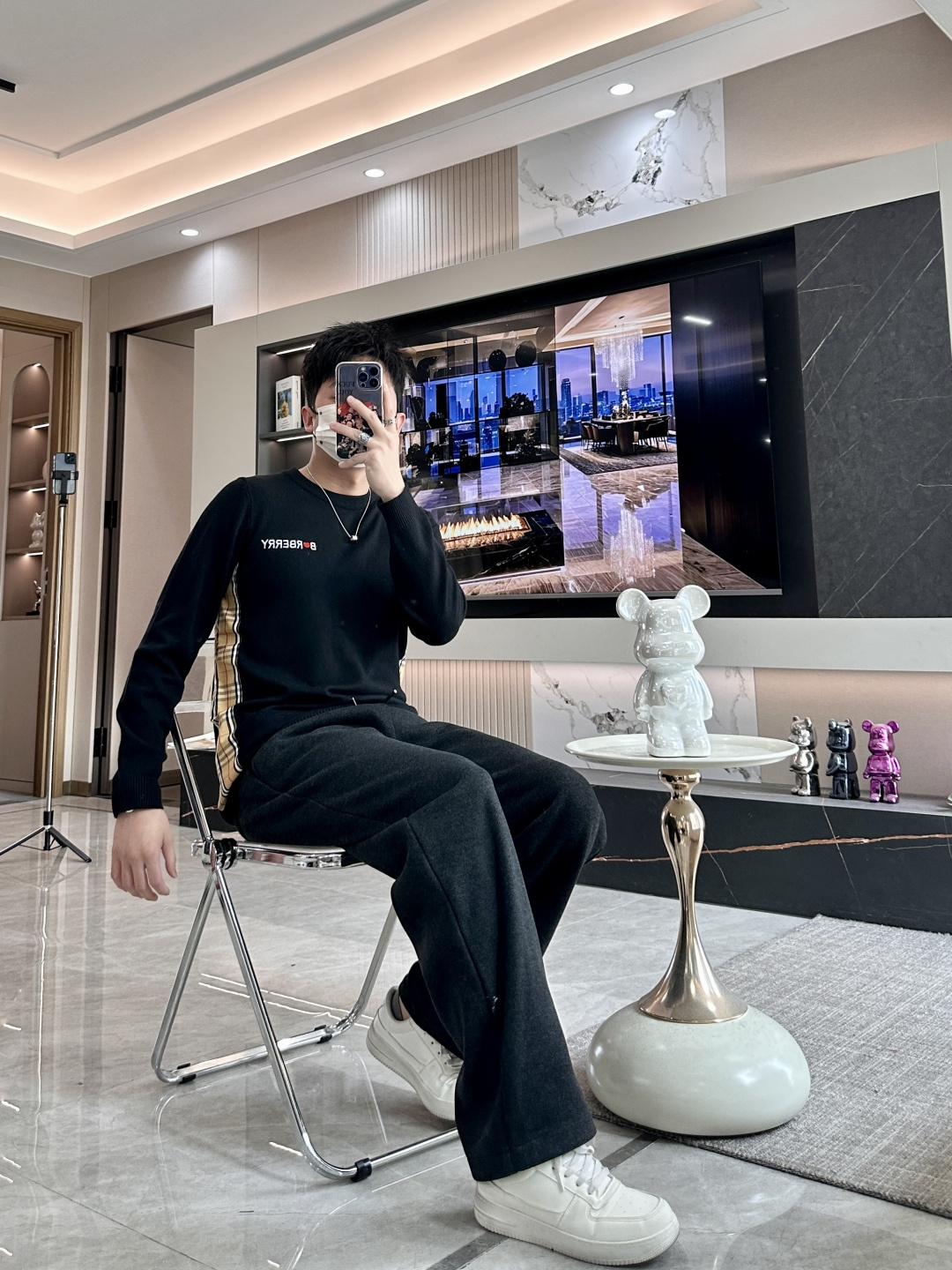 BUR 重磅推荐！2025aw秋冬新款 专柜同步 时尚经典基础款针织衫 秋冬必备款 采用针织衫加厚毛衣，