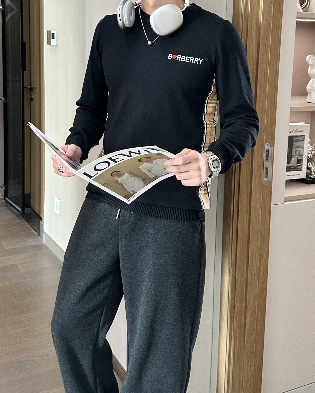 BUR 重磅推荐！2025aw秋冬新款 专柜同步 时尚经典基础款针织衫 秋冬必备款 采用针织衫加厚毛衣，