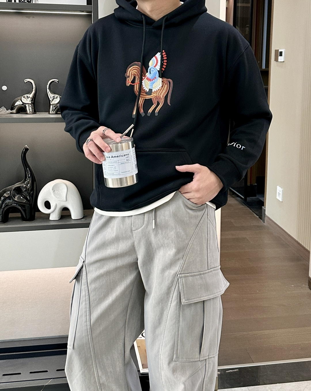 Dior /2025秋冬新品 马年限定/本命年宝宝快入定制顶级卫衣棉，面料特别有质感，冬季必备单品，保暖