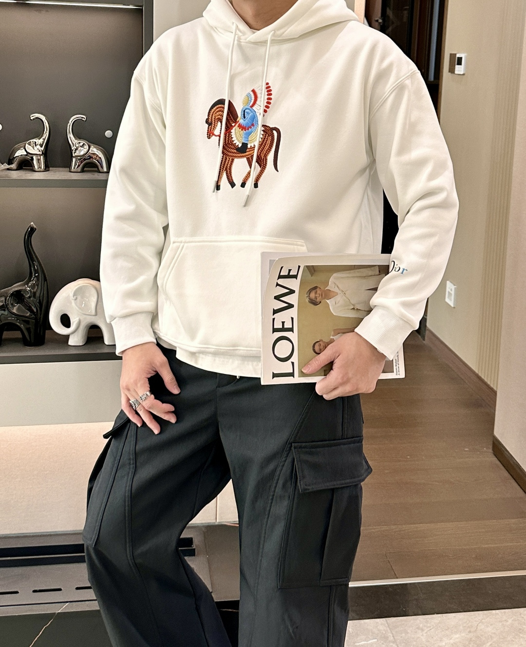 Dior /2025秋冬新品 马年限定/本命年宝宝快入定制顶级卫衣棉，面料特别有质感，冬季必备单品，保暖