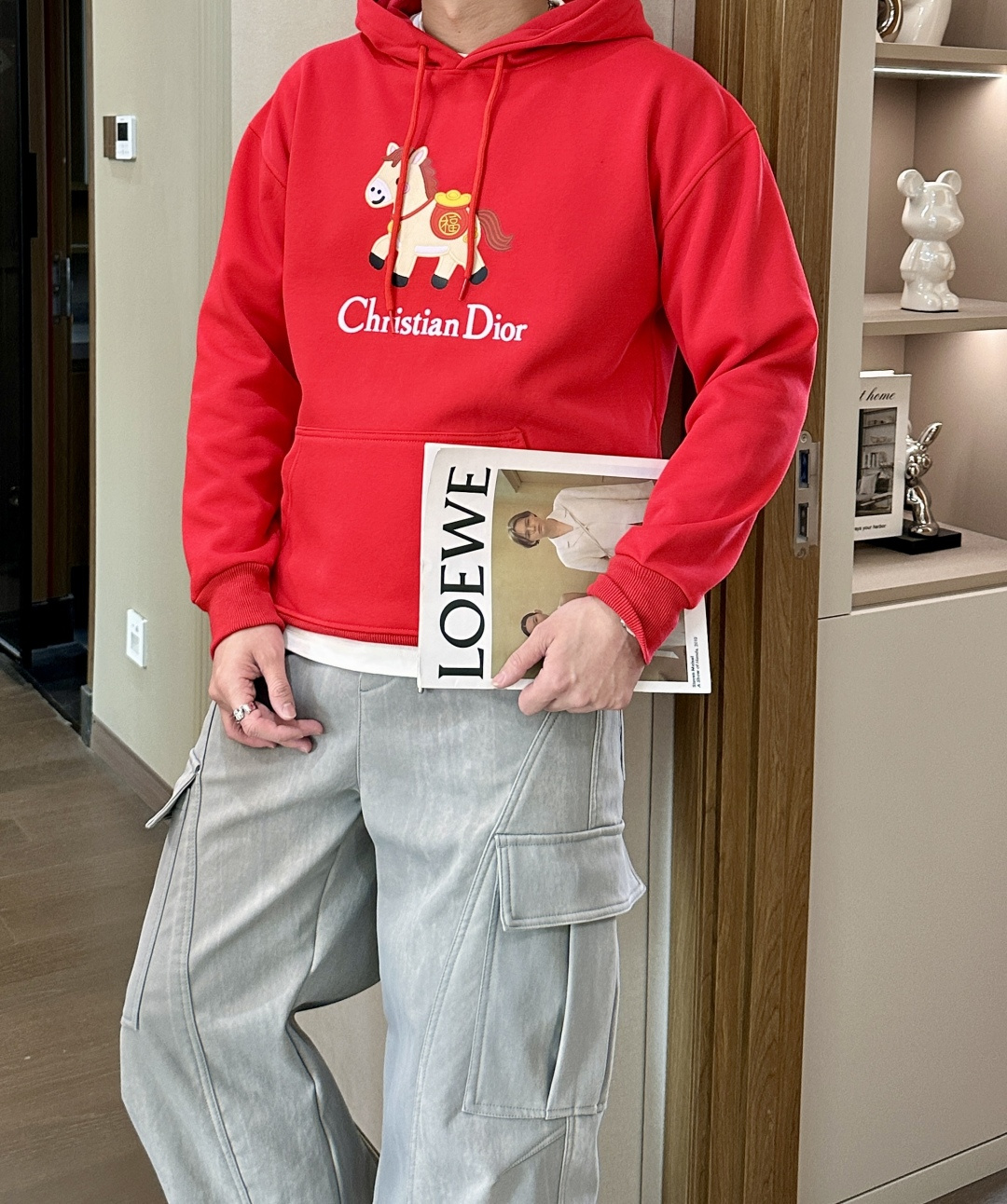 Dior /2025秋冬新品 马年限定/本命年宝宝快入定制顶级卫衣棉，面料特别有质感，冬季必备单品，保暖