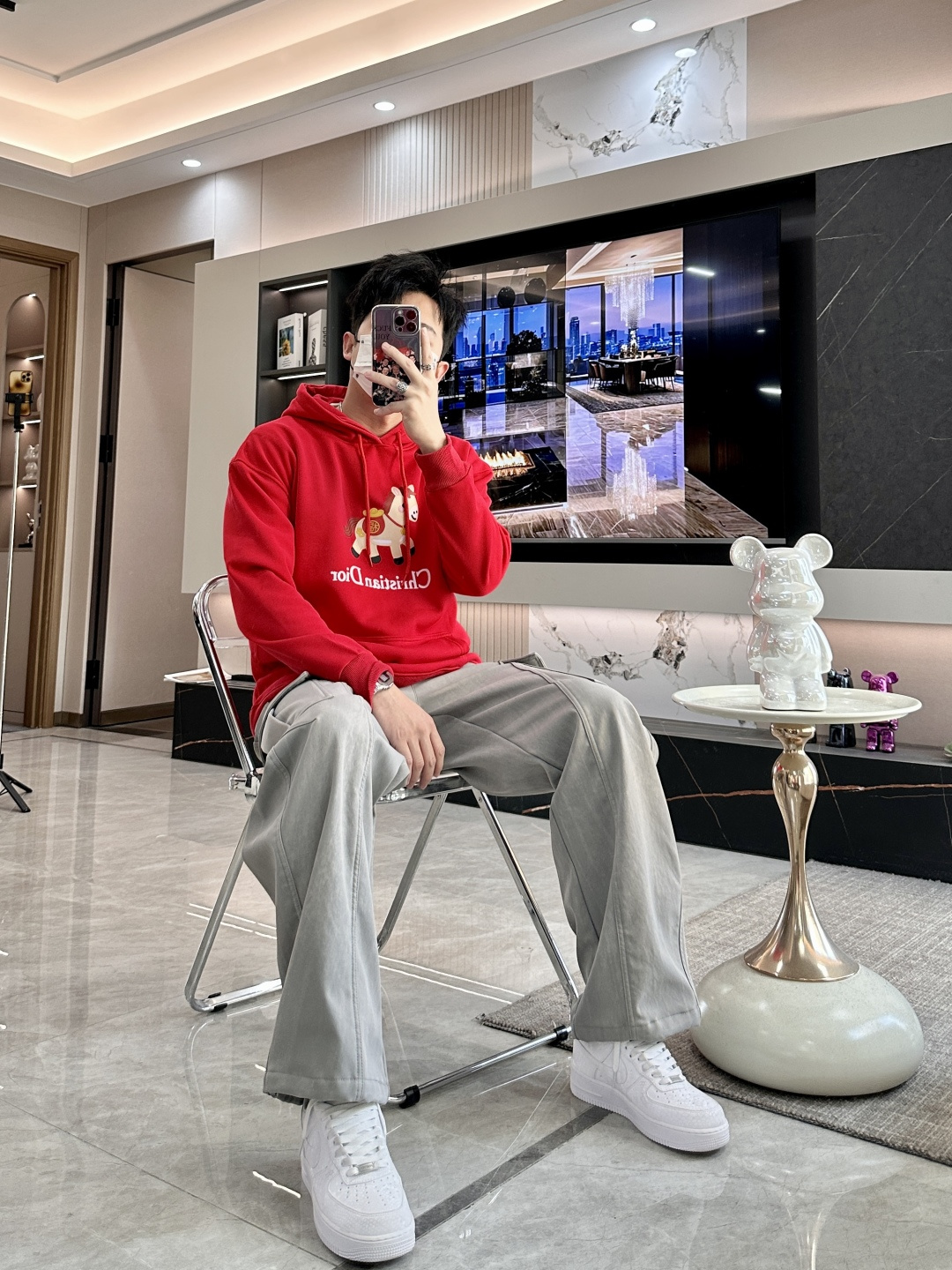 Dior /2025秋冬新品 马年限定/本命年宝宝快入定制顶级卫衣棉，面料特别有质感，冬季必备单品，保暖