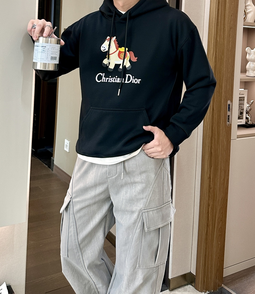 Dior /2025秋冬新品 马年限定/本命年宝宝快入定制顶级卫衣棉，面料特别有质感，冬季必备单品，保暖