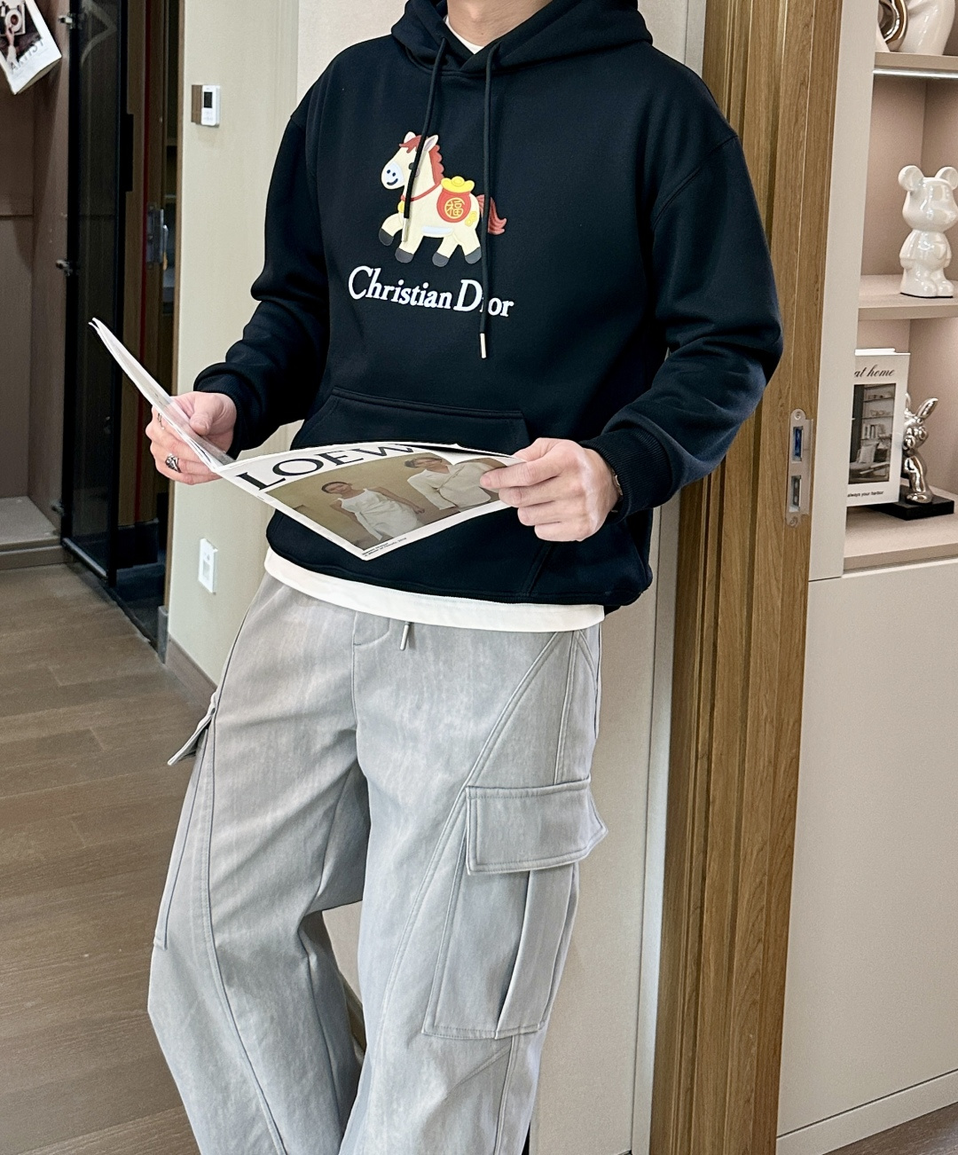 Dior /2025秋冬新品 马年限定/本命年宝宝快入定制顶级卫衣棉，面料特别有质感，冬季必备单品，保暖