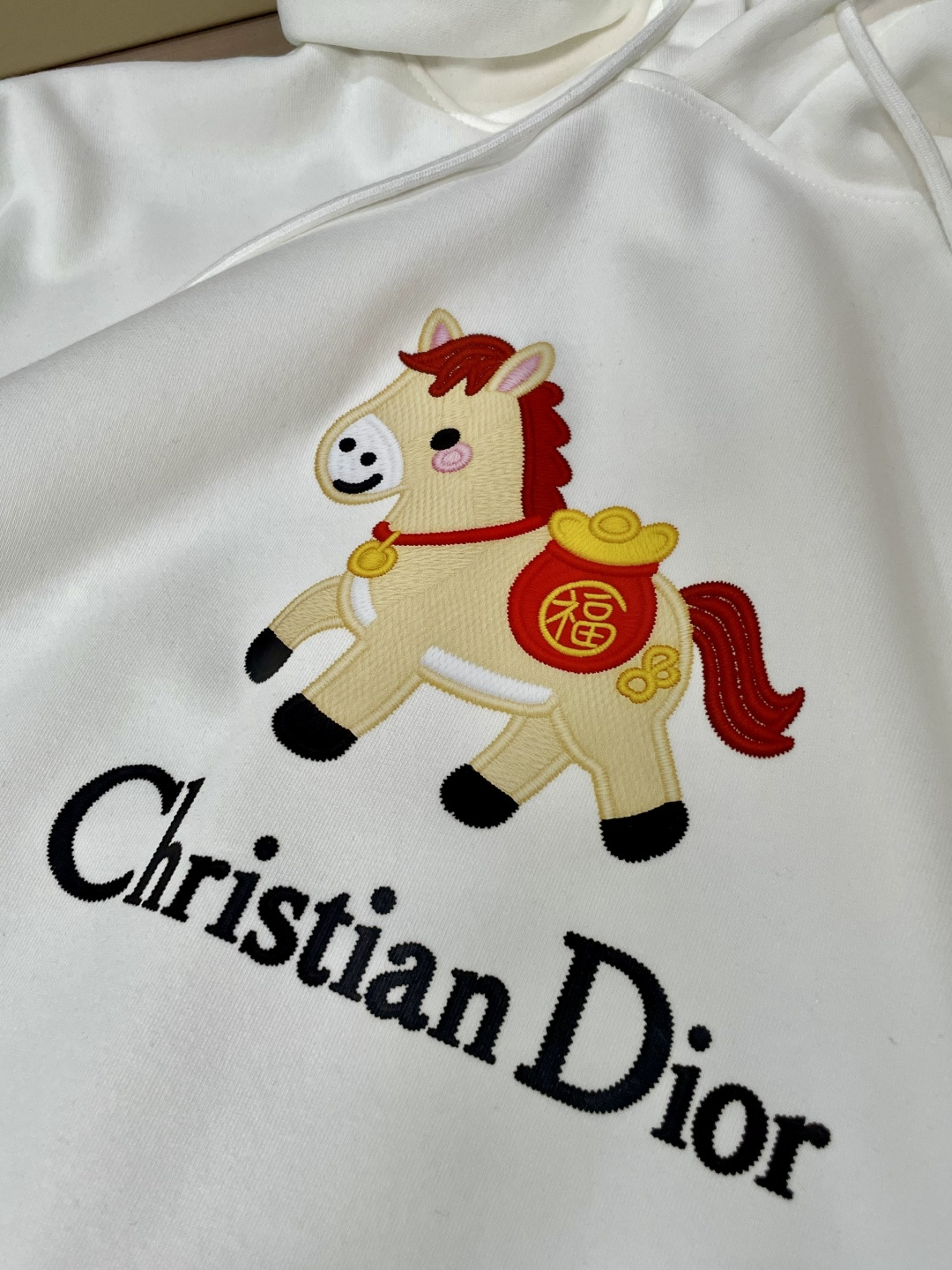 Dior /2025秋冬新品 马年限定/本命年宝宝快入定制顶级卫衣棉，面料特别有质感，冬季必备单品，保暖