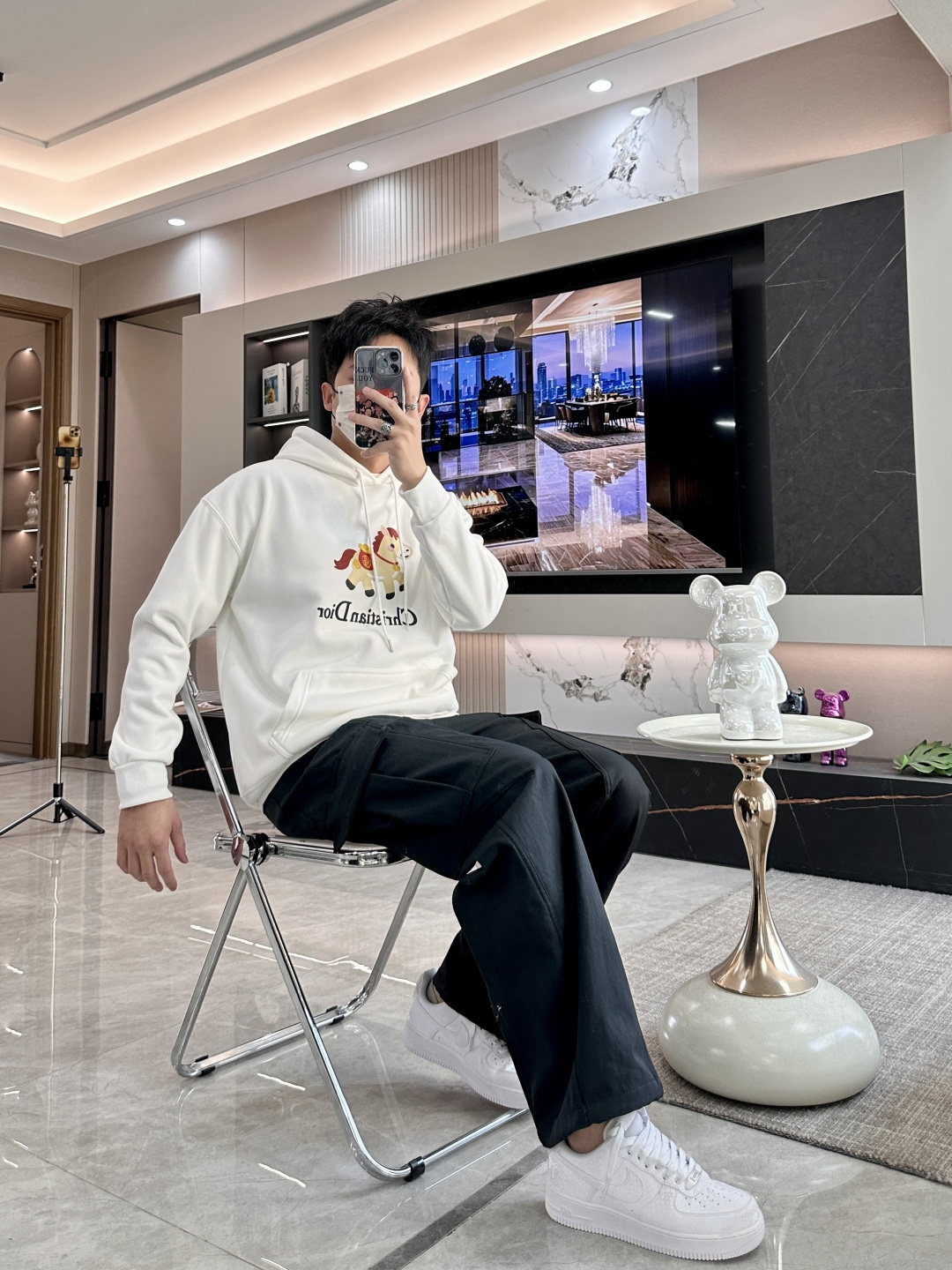 Dior /2025秋冬新品 马年限定/本命年宝宝快入定制顶级卫衣棉，面料特别有质感，冬季必备单品，保暖