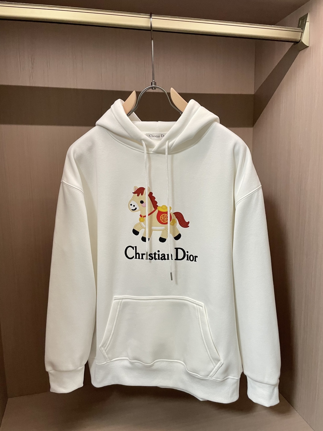 Dior /2025秋冬新品 马年限定/本命年宝宝快入定制顶级卫衣棉，面料特别有质感，冬季必备单品，保暖