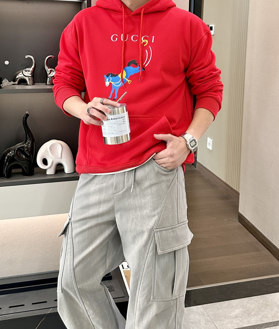 Gucc /2025秋冬新品 马年限定/本命年宝宝快入定制顶级卫衣棉，面料特别有质感，冬季必备单品，保暖