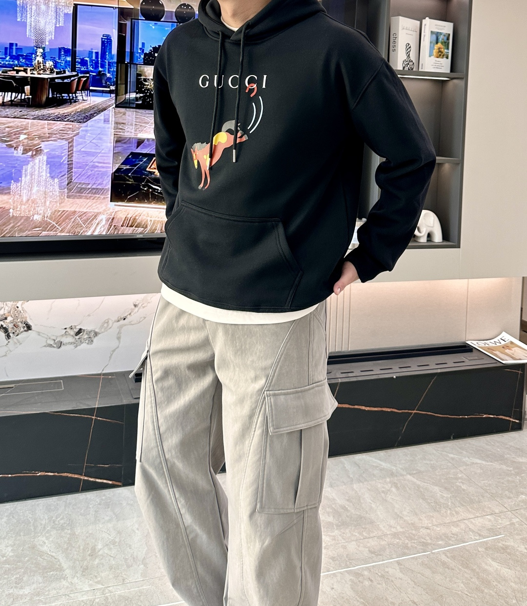 Gucc /2025秋冬新品 马年限定/本命年宝宝快入定制顶级卫衣棉，面料特别有质感，冬季必备单品，保暖