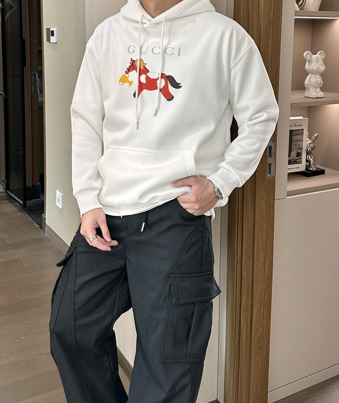 Gucc /2025秋冬新品 马年限定/本命年宝宝快入定制顶级卫衣棉，面料特别有质感，冬季必备单品，保暖