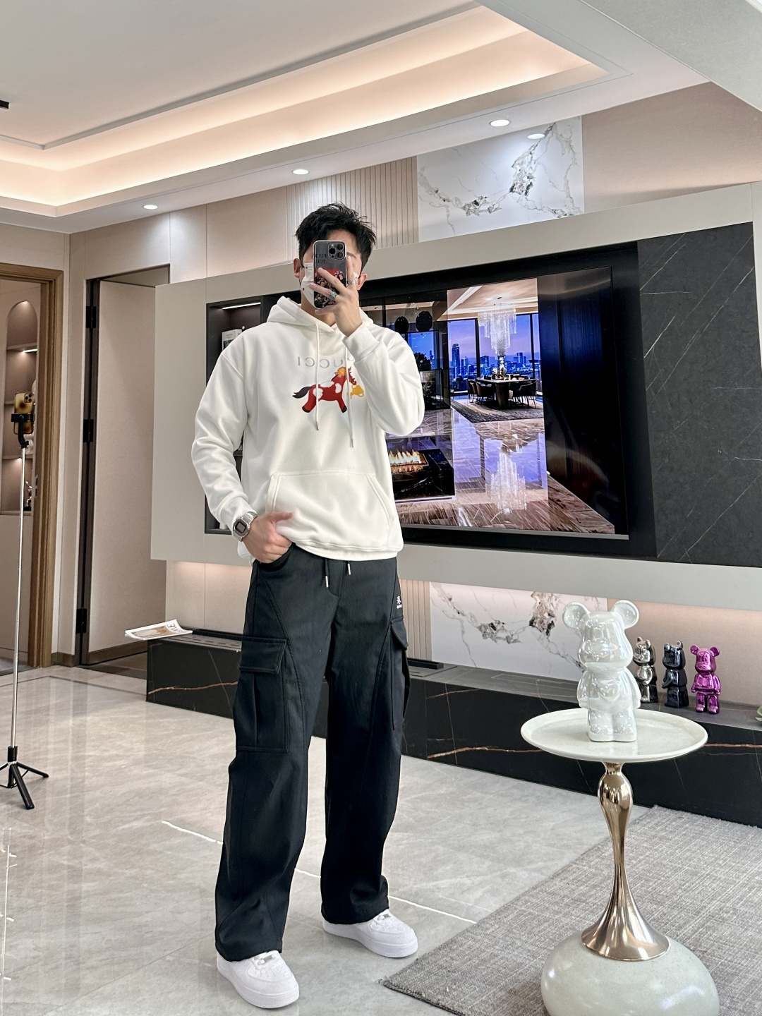 Gucc /2025秋冬新品 马年限定/本命年宝宝快入定制顶级卫衣棉，面料特别有质感，冬季必备单品，保暖