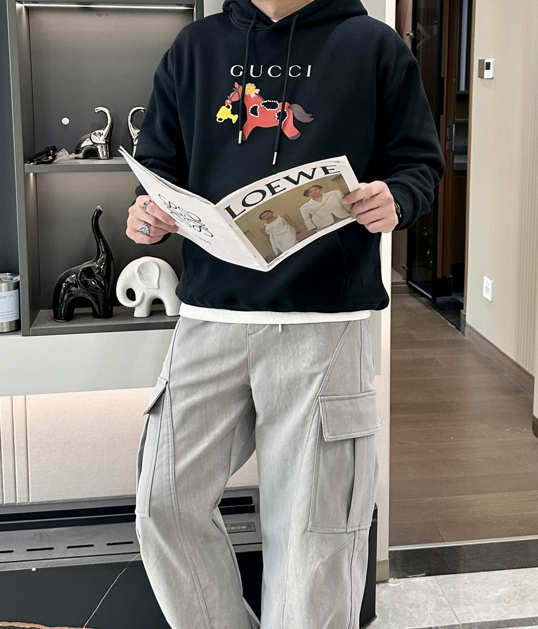 Gucc /2025秋冬新品 马年限定/本命年宝宝快入定制顶级卫衣棉，面料特别有质感，冬季必备单品，保暖