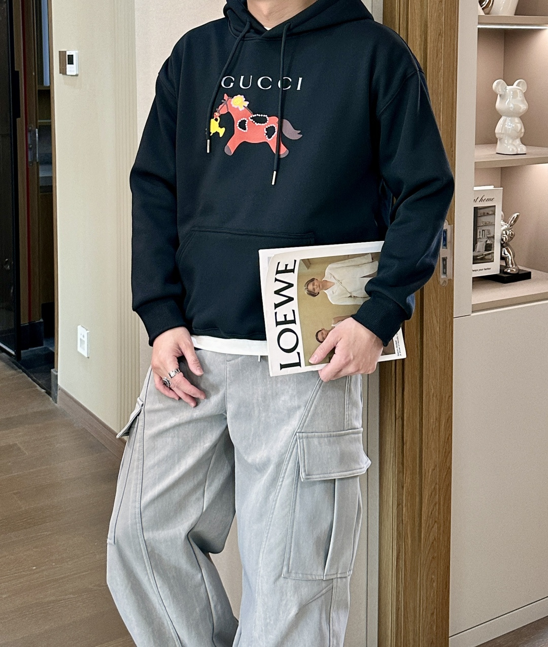 Gucc /2025秋冬新品 马年限定/本命年宝宝快入定制顶级卫衣棉，面料特别有质感，冬季必备单品，保暖