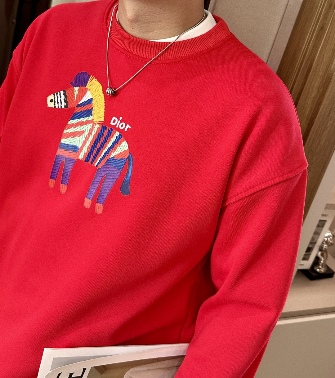 Dior /2025秋冬新品 马年限定/本命年宝宝快入定制顶级卫衣棉，面料特别有质感，冬季必备单品，保暖