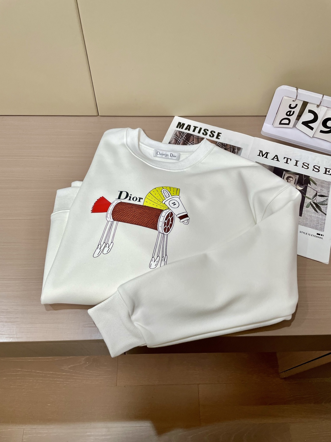 Dior /2025秋冬新品 马年限定/本命年宝宝快入定制顶级卫衣棉，面料特别有质感，冬季必备单品，保暖