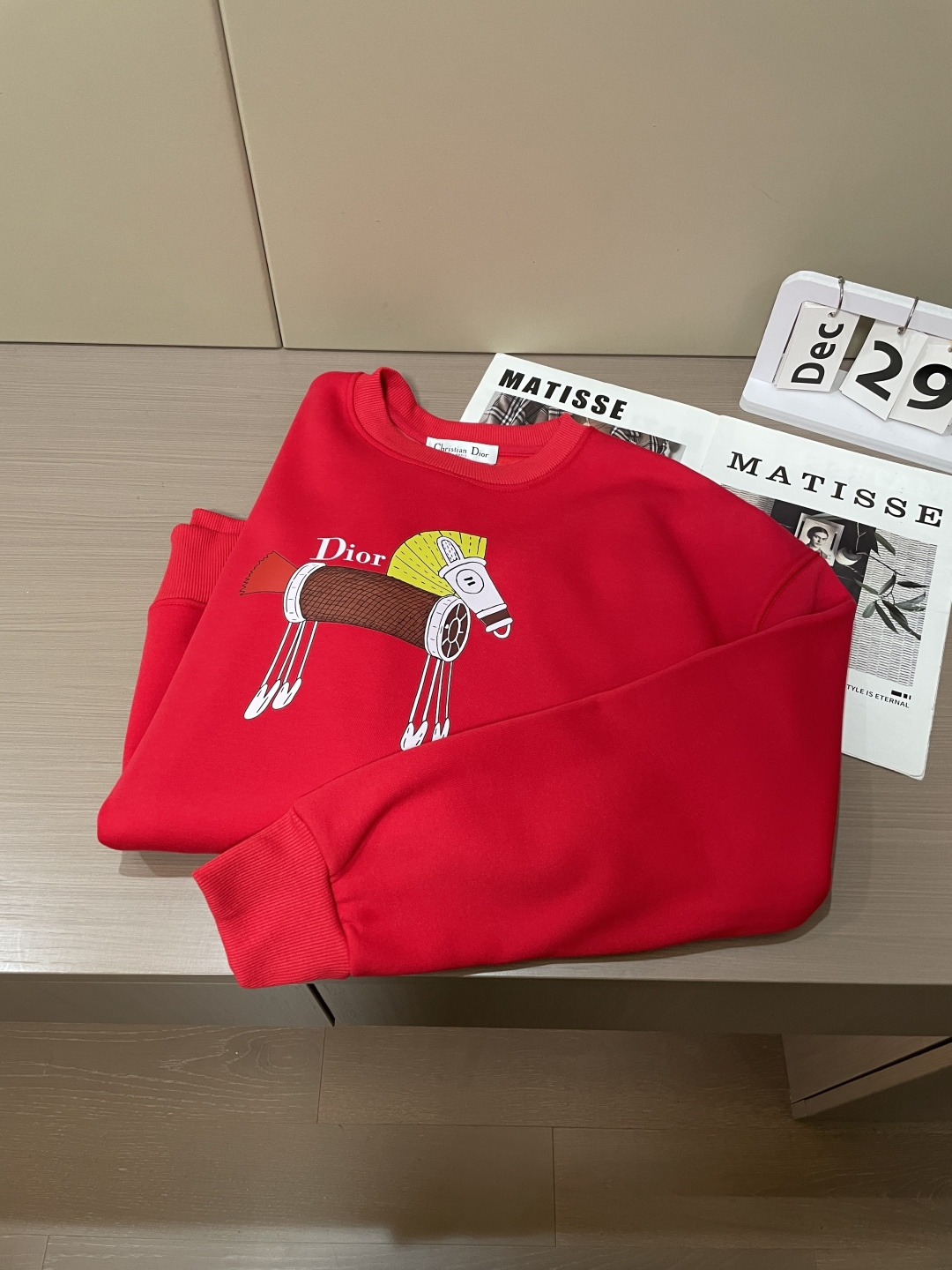Dior /2025秋冬新品 马年限定/本命年宝宝快入定制顶级卫衣棉，面料特别有质感，冬季必备单品，保暖
