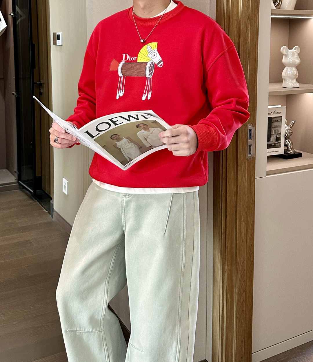 Dior /2025秋冬新品 马年限定/本命年宝宝快入定制顶级卫衣棉，面料特别有质感，冬季必备单品，保暖