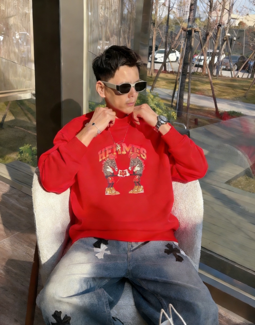 爱🐎仕/2025秋冬新品 定制顶级卫衣棉，面料特别有质感，冬季必备单品，保暖性好。男女通穿，细节到位，版