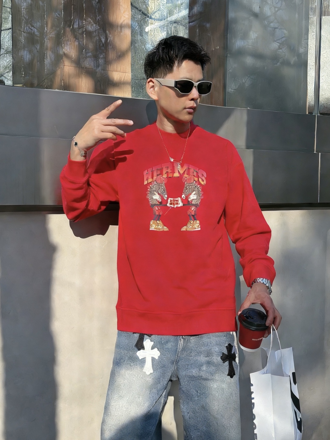 爱🐎仕/2025秋冬新品 定制顶级卫衣棉，面料特别有质感，冬季必备单品，保暖性好。男女通穿，细节到位，版