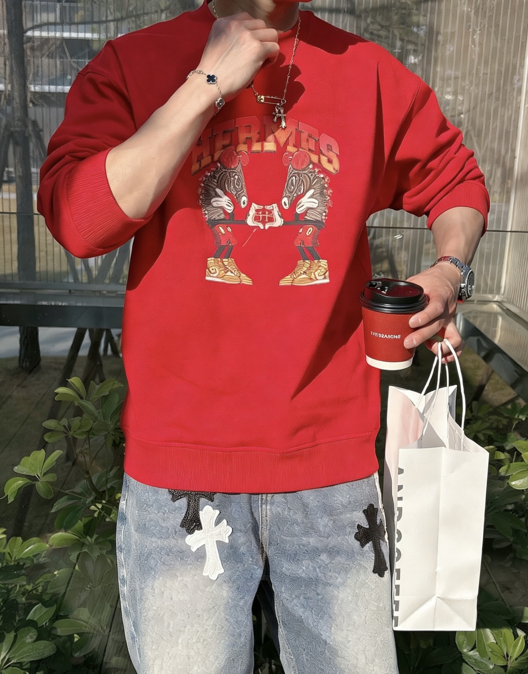 爱🐎仕/2025秋冬新品 定制顶级卫衣棉，面料特别有质感，冬季必备单品，保暖性好。男女通穿，细节到位，版