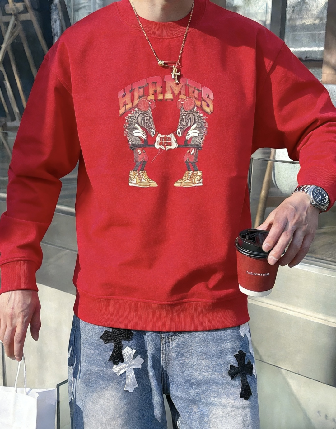 爱🐎仕/2025秋冬新品 定制顶级卫衣棉，面料特别有质感，冬季必备单品，保暖性好。男女通穿，细节到位，版