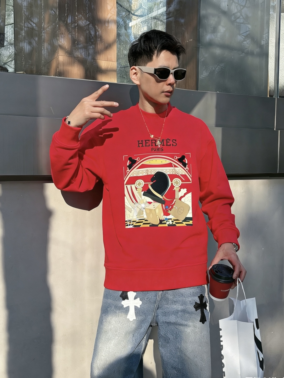 爱🐎仕/2025秋冬新品 定制顶级卫衣棉，面料特别有质感，冬季必备单品，保暖性好。男女通穿，细节到位，版