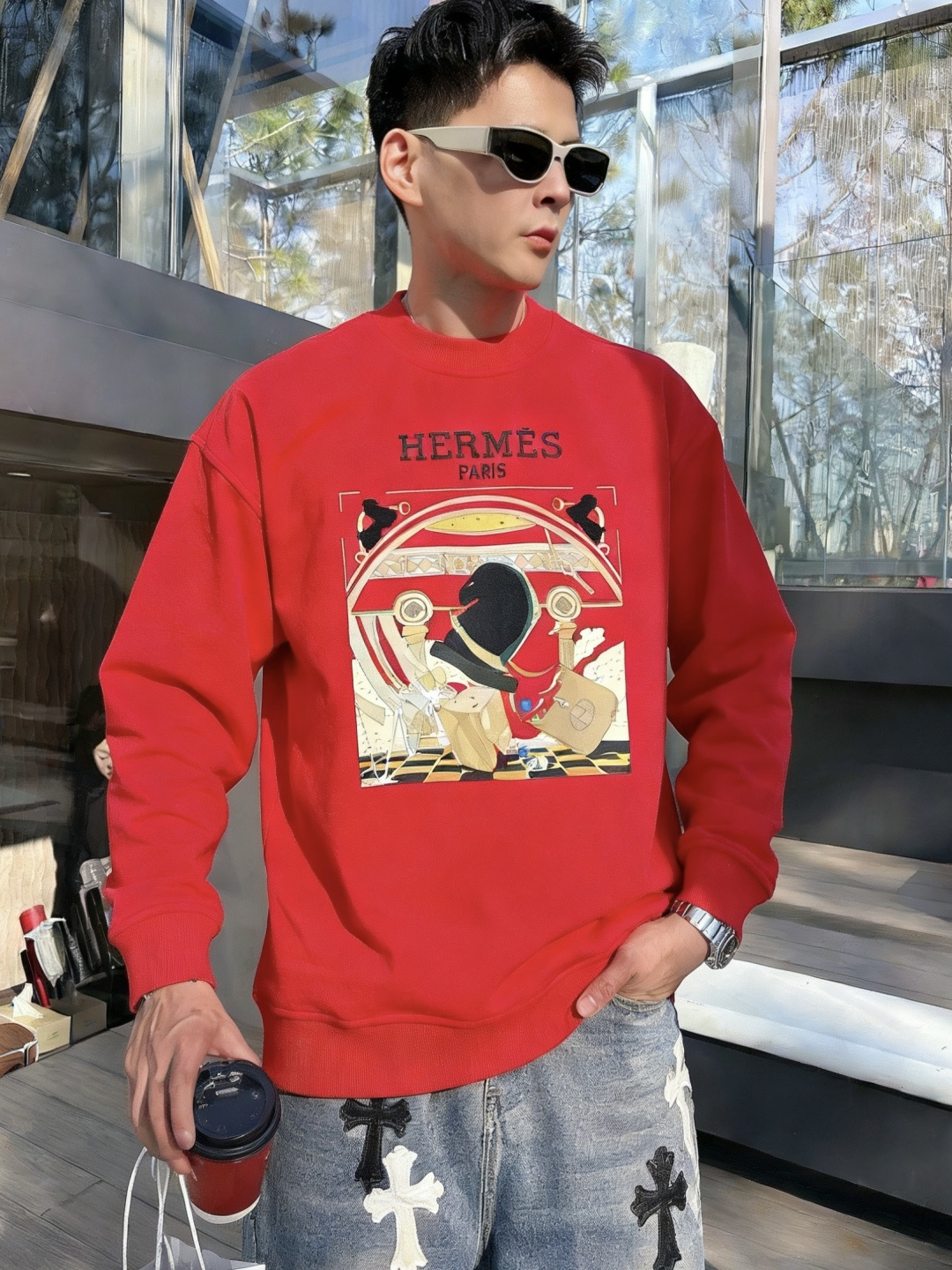 爱🐎仕/2025秋冬新品 定制顶级卫衣棉，面料特别有质感，冬季必备单品，保暖性好。男女通穿，细节到位，版