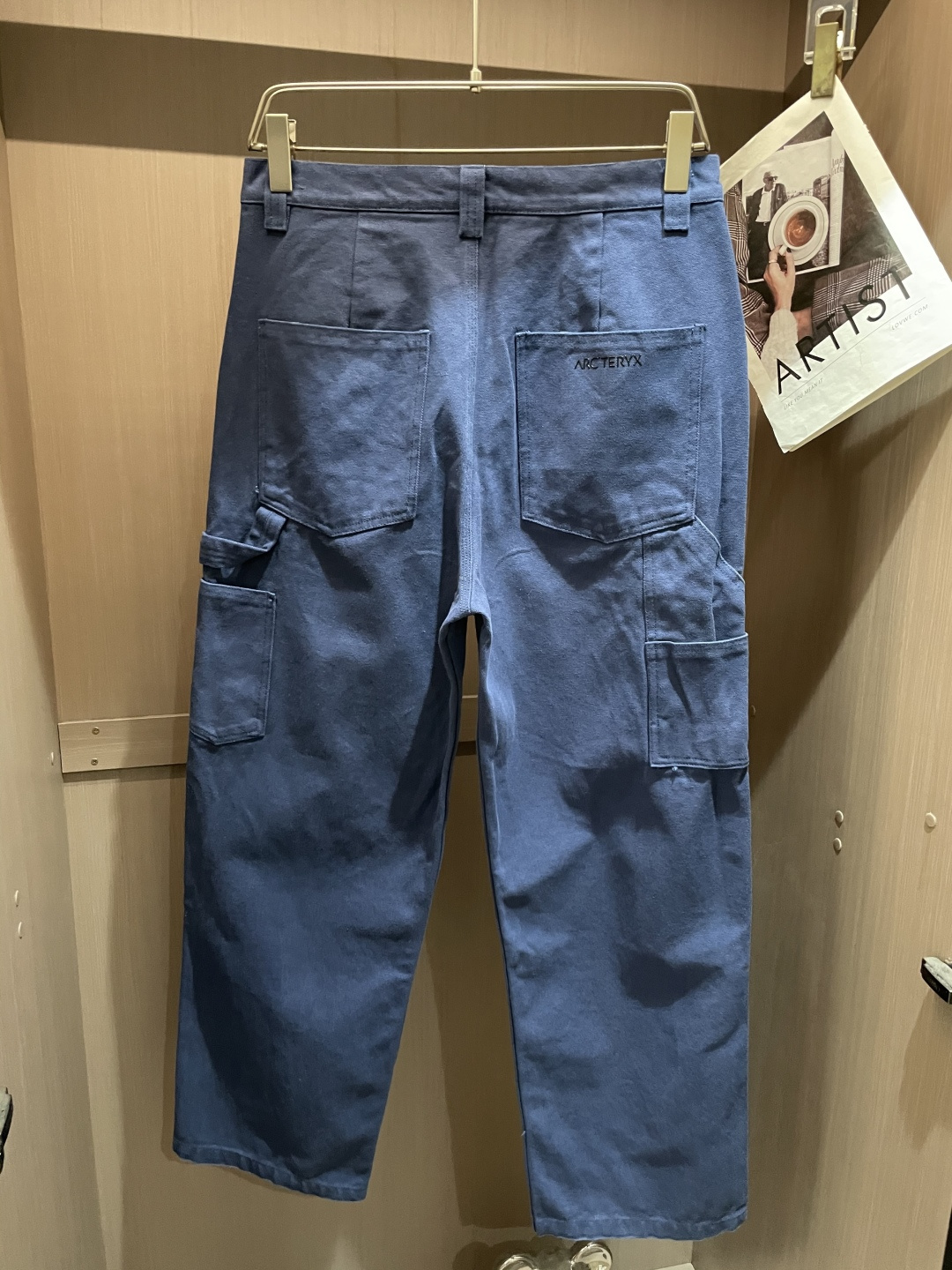 Arc'teryx始祖鸟M-2XL三本针重磅法工蓝长裤 男士户外高色牢度直筒工装裤🔥 重磅高密法工蓝帆布