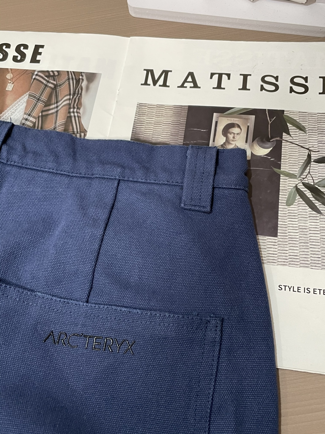 Arc'teryx始祖鸟M-2XL三本针重磅法工蓝长裤 男士户外高色牢度直筒工装裤🔥 重磅高密法工蓝帆布