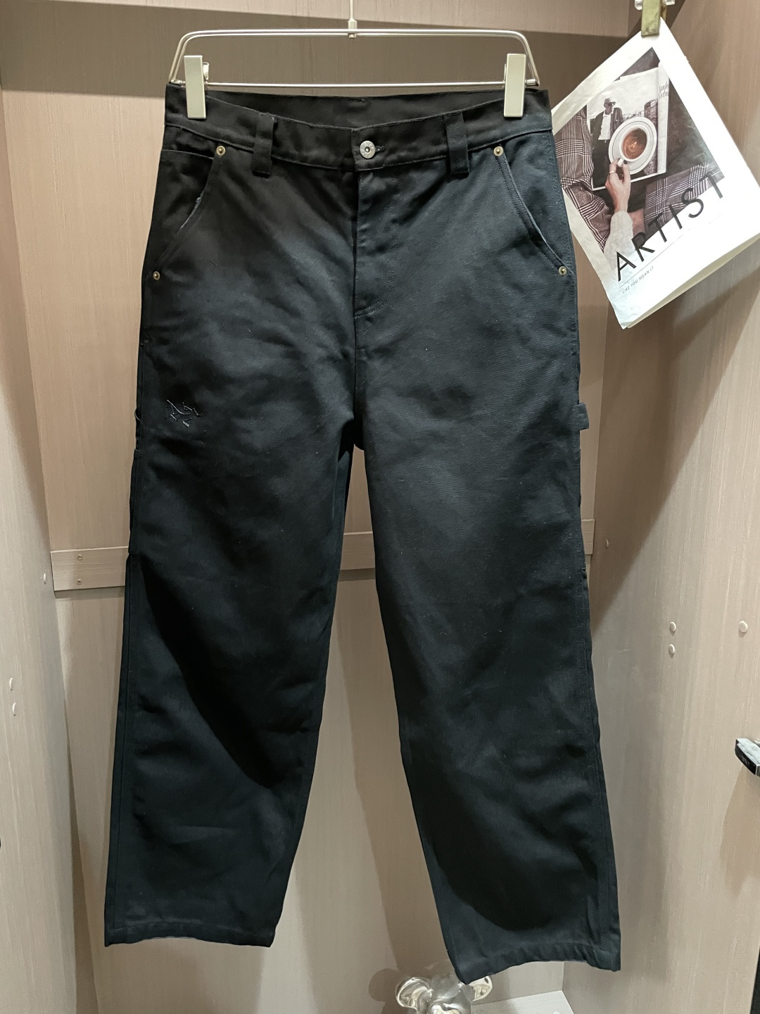 Arc'teryx始祖鸟M-2XL三本针重磅法工蓝长裤 男士户外高色牢度直筒工装裤🔥 重磅高密法工蓝帆布